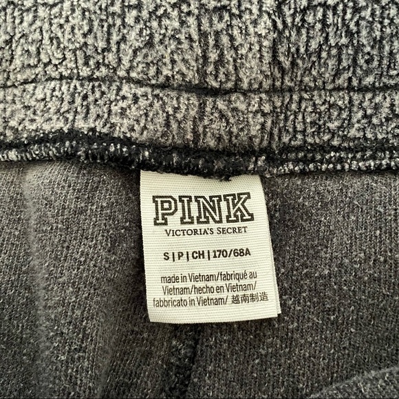 Women’s PINK Victoria’s Secret Gray Acid Wash Sweatpants Joggers Size Small - Picture 4 of 4